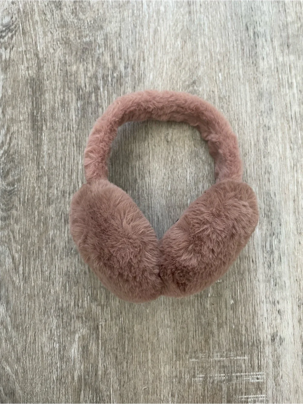Cozy Faux-Fur Ear Muffs in Mauve